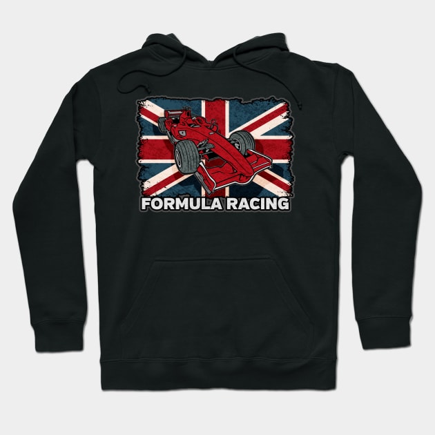 Formula Racing UK Flag Hoodie by RadStar